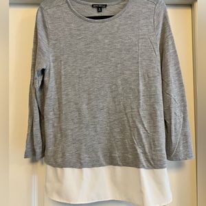 Mixed Material Sweater